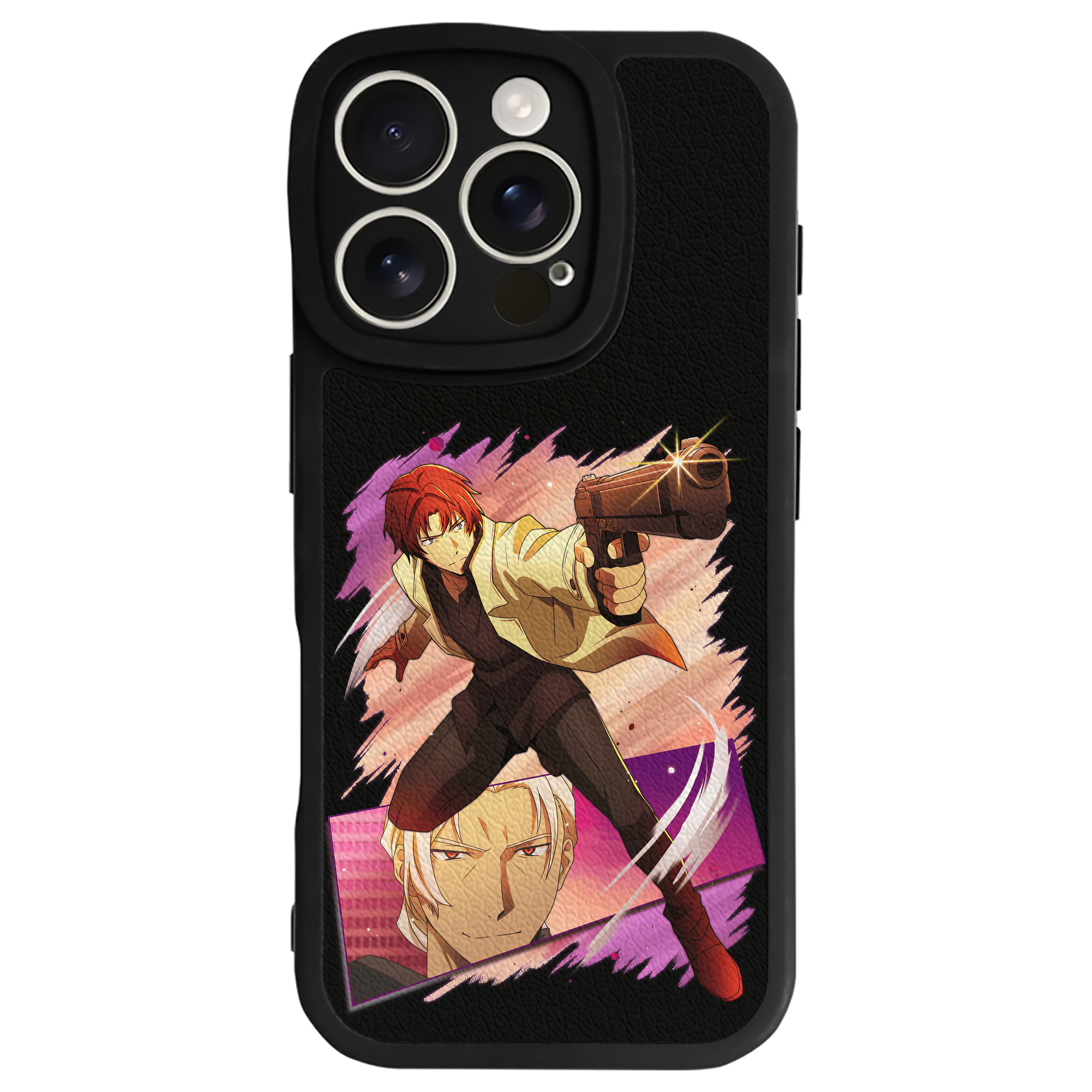 （画像用） 文豪ストレイドッグス Bungo Stray Dogs 【iPhone 16シリーズ対応】シリコンスマホケース（レザー調） 材質：シリコン